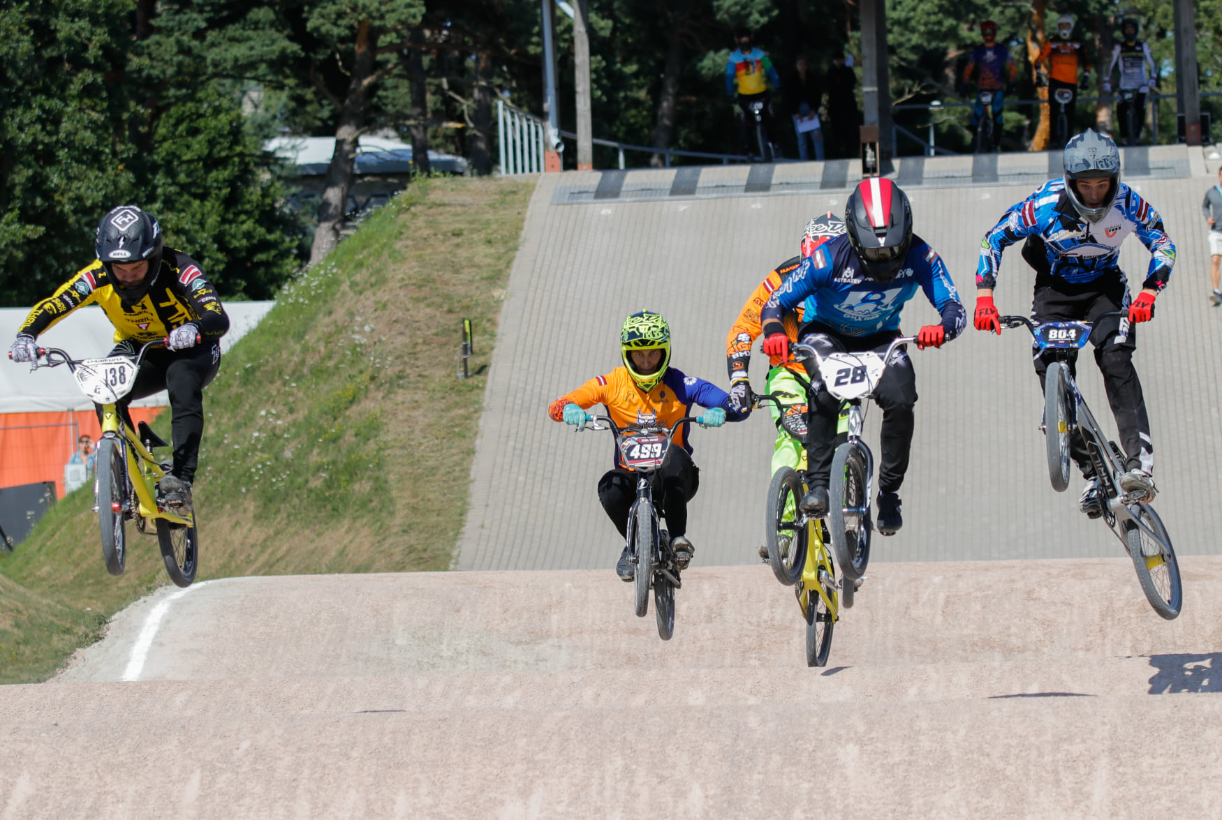 Spraigas cīņas Latvijas BMX kausa Ventspils posmā   