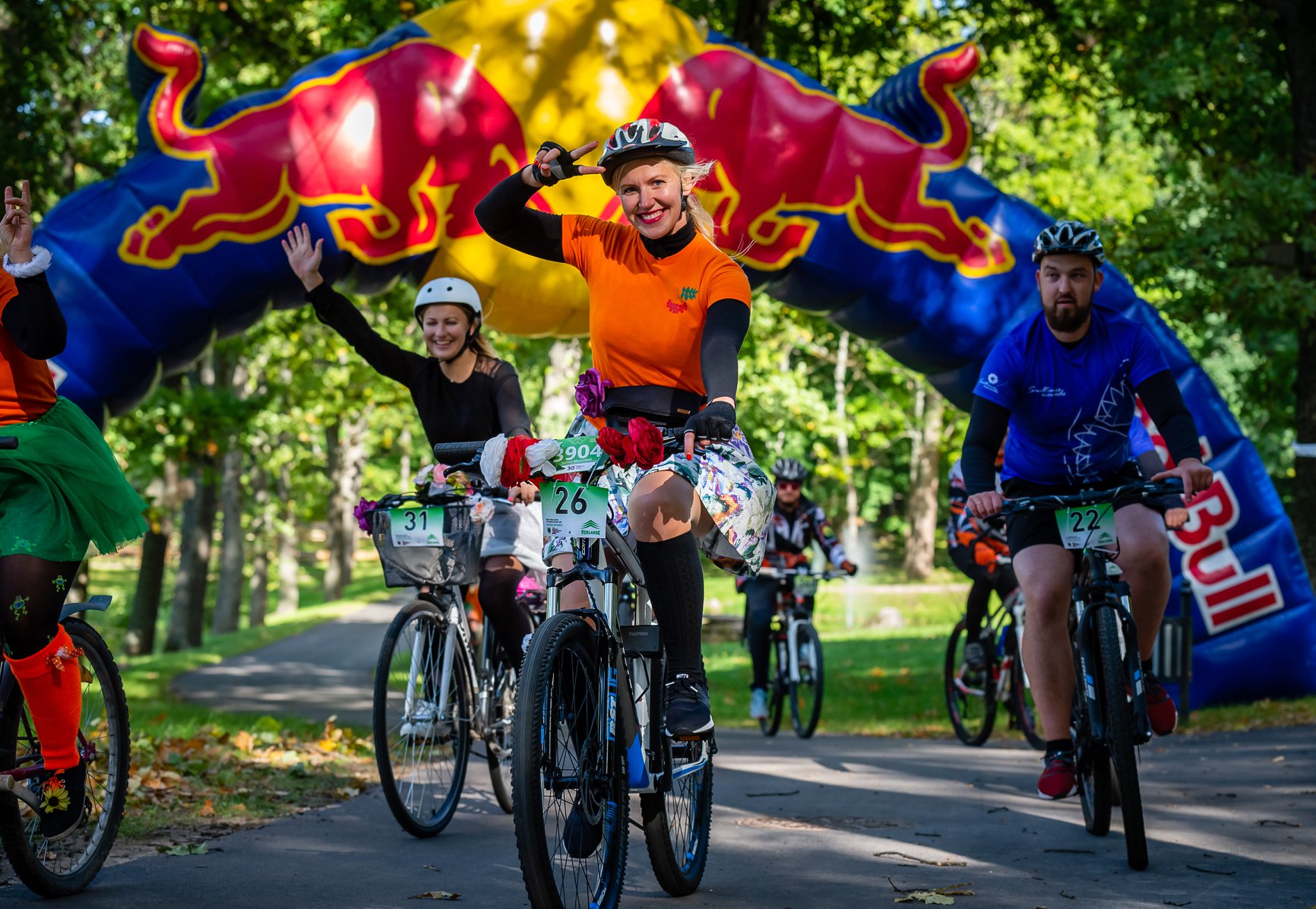 Biķernieku trases velo svētkos veselības, bērnu un sporta braucieni   