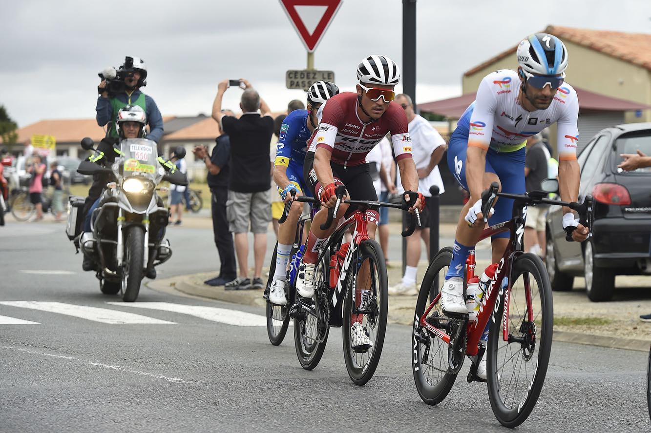 Liepiņam augstā 9. vieta un 40 UCI pasaules ranga punkti velobraucienā Francijā