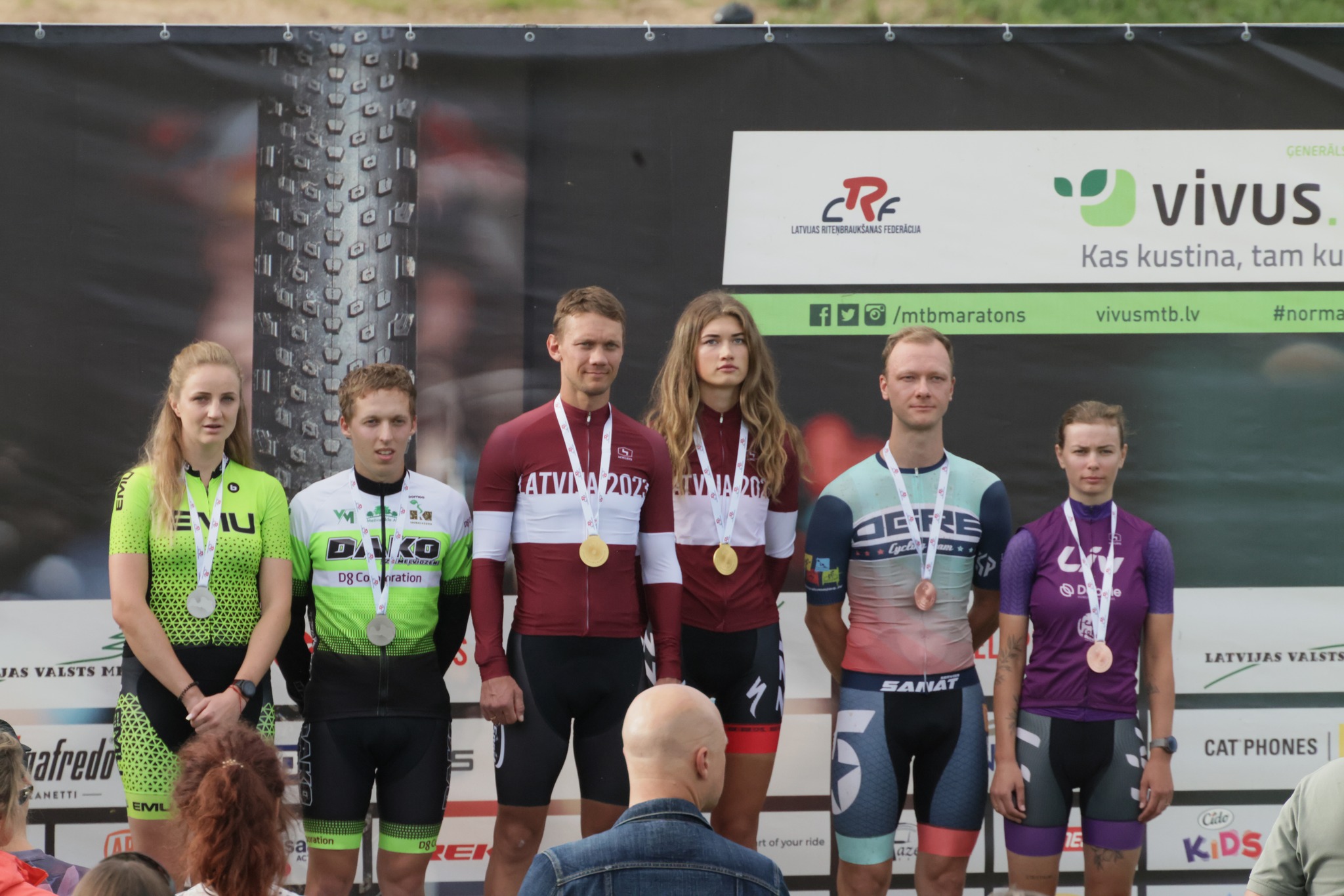 Muižnieks un Ermane-Marčenko Apē gūst triumfus LČ MTB maratonā