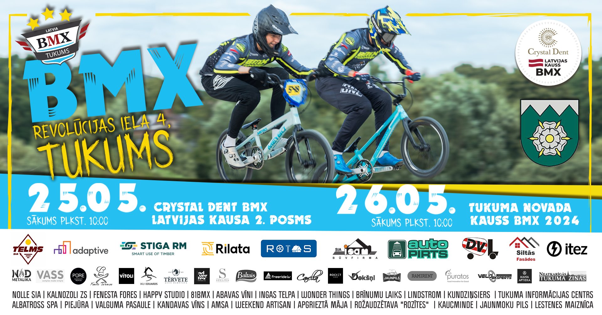 Crystal Dent BMX Latvijas kausa 2. posma rezultāti