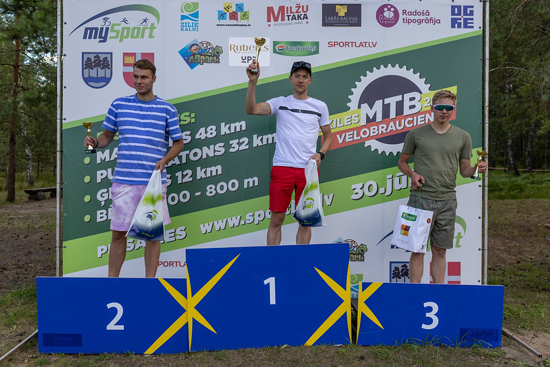 “Ikšķiles MTB velobraucienā 2022” spraigākas cīņas par godalgām pusmaratonā 
