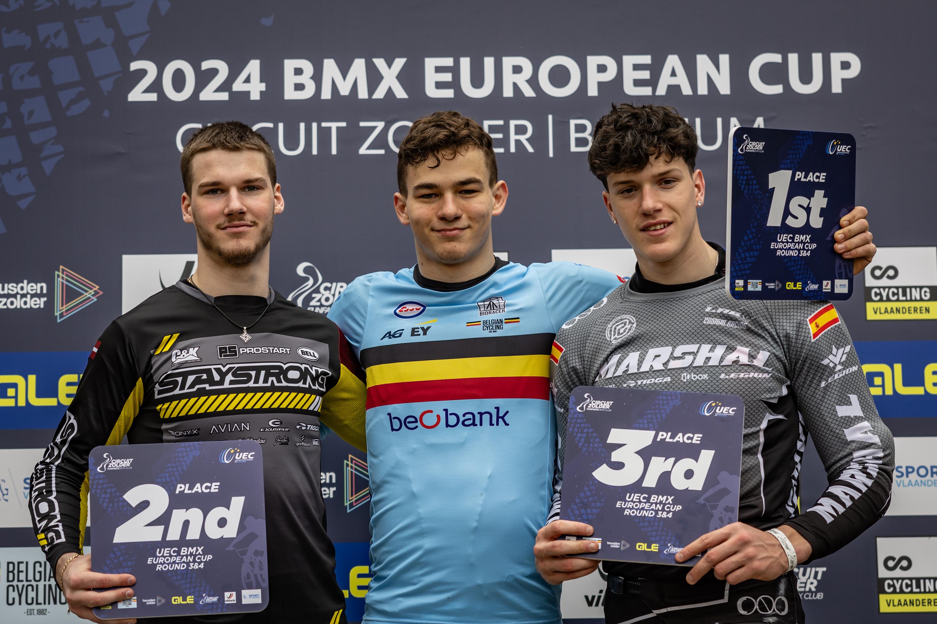 UEC EK BMX 3. posmā Langmanis izcīna otro, Apels piekto vietu; Challange klasēs latviešiem trīs godalgas 
