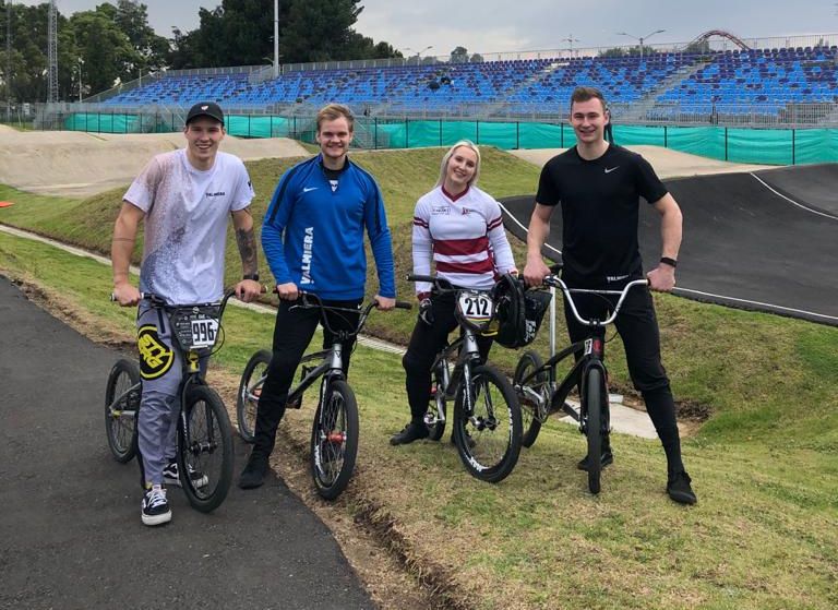 Latvijas vadošie BMX braucēji Kolumbijā gatavojas svarīgajam sezonas startam